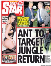 Daily Star (UK) Newspaper Front Page for 30 April 2018