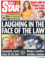 Daily Star (UK) Newspaper Front Page for 30 May 2018