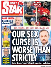 Daily Star (UK) Newspaper Front Page for 31 December 2018