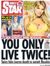 Daily Star (UK) Newspaper Front Page for 31 May 2018