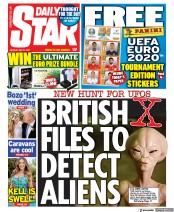 Daily Star (UK) Newspaper Front Page for 31 May 2021