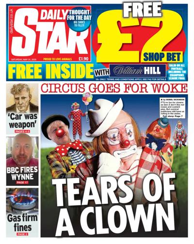 Daily Star Newspaper Front Page (UK) for 31 May 2025