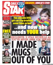 Daily Star (UK) Newspaper Front Page for 3 May 2021