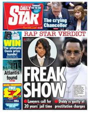 Daily Star front page for 3 July 2025