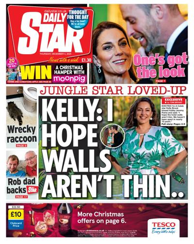 Daily Star Newspaper Front Page (UK) for 4 December 2025