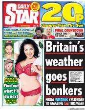 Daily Star (UK) Newspaper Front Page for 5 December 2016