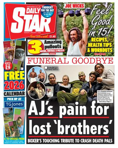 Daily Star Newspaper Front Page (UK) for 5 January 2026