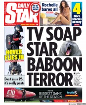 Daily Star (UK) Newspaper Front Page for 5 August 2019