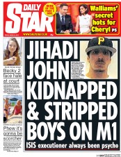 Daily Star (UK) Newspaper Front Page for 6 March 2015