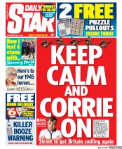 Daily Star (UK) Newspaper Front Page for 6 May 2020