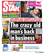 Daily Star (UK) Newspaper Front Page for 6 May 2021