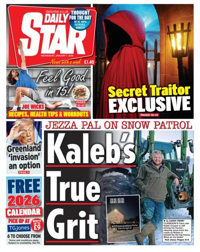 Daily Star Newspaper Front Page (UK) for 7 January 2026