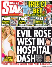 Daily Star (UK) Newspaper Front Page for 7 April 2018