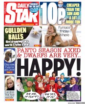 Daily Star (UK) Newspaper Front Page for 7 August 2020