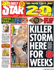 Daily Star (UK) Newspaper Front Page for 8 December 2015