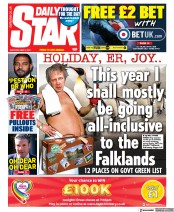 Daily Star (UK) Newspaper Front Page for 8 May 2021