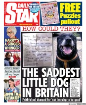 Daily Star (UK) Newspaper Front Page for 8 July 2020