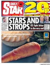 Daily Star (UK) Newspaper Front Page for 9 November 2016