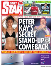 Daily Star (UK) Newspaper Front Page for 9 April 2018