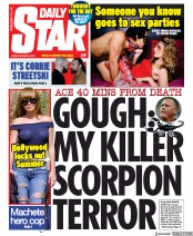 Daily Star (UK) Newspaper Front Page for 9 August 2019