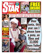 Daily Star Sunday front page for 10 November 2024