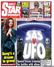 Daily Star Sunday (UK) Newspaper Front Page for 10 January 2021