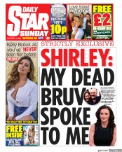 Daily Star Sunday (UK) Newspaper Front Page for 11 October 2020