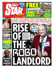 Daily Star Sunday front page for 13 July 2025