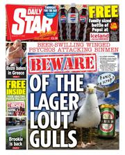 Daily Star Sunday front page for 17 August 2025