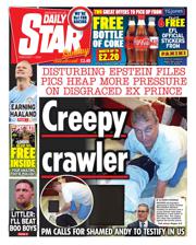 Daily Star Sunday front page for 1 February 2026