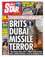Daily Star Sunday front page for 1 March 2026