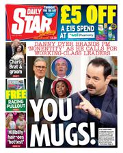 Daily Star Sunday front page for 20 July 2025