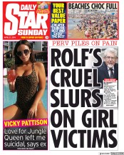 Daily Star Sunday (UK) Newspaper Front Page for 21 April 2019