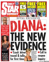 Daily Star Sunday (UK) Newspaper Front Page for 22 September 2019