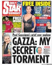 Daily Star Sunday (UK) Newspaper Front Page for 26 August 2018