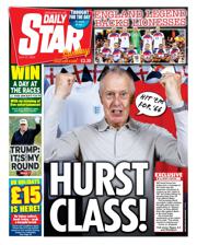 Daily Star Sunday front page for 27 July 2025