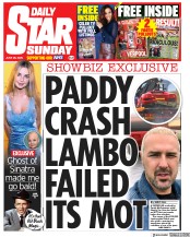 Daily Star Sunday (UK) Newspaper Front Page for 28 June 2020