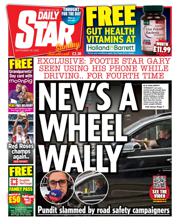Daily Star Sunday front page for 28 September 2025