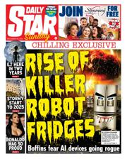 Daily Star Sunday front page for 29 December 2024