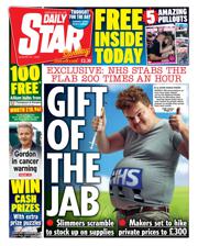 Daily Star Sunday front page for 31 August 2025