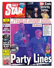 Daily Star Sunday front page for 5 October 2025