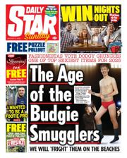 Daily Star Sunday front page for 5 January 2025