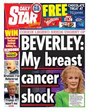 Daily Star Sunday front page for 8 February 2026