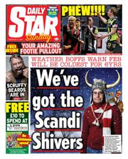 Daily Star Sunday front page for 9 February 2025