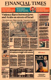 Financial Times (UK) Newspaper Front Page for 14 May 2021