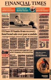 Financial Times (UK) Newspaper Front Page for 16 June 2021