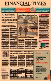 Financial Times (UK) Newspaper Front Page for 17 May 2021