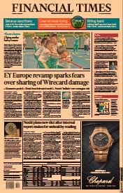 Financial Times (UK) Newspaper Front Page for 1 June 2021