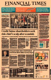 Financial Times (UK) Newspaper Front Page for 26 April 2021