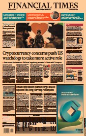 Financial Times (UK) Newspaper Front Page for 31 May 2021